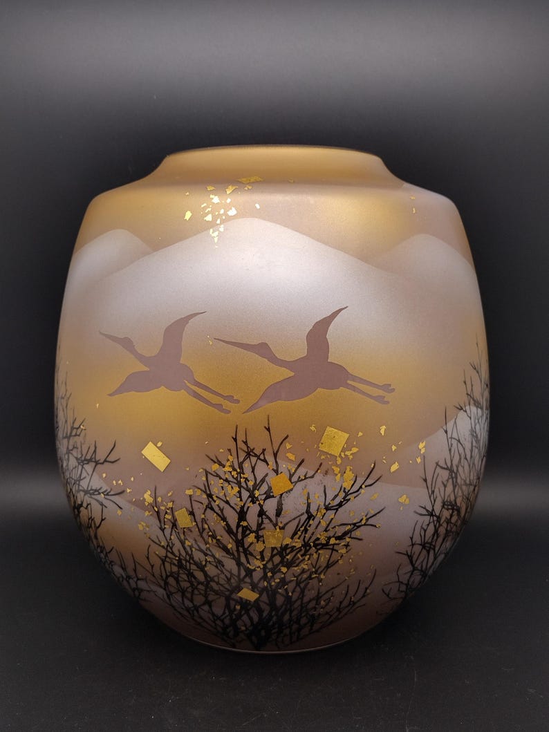Kutaniyaki Pottery Vase