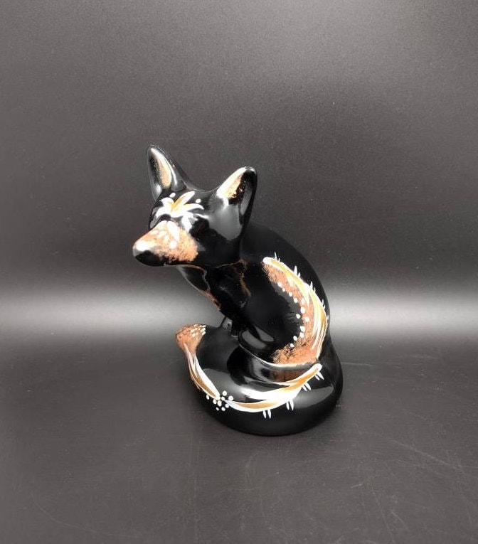 フェトン FENTON USA 希少 キツネ 置物 アメリカ 米国製 FENTON USA 希少 キツネ 置物 アメリカ 米国製