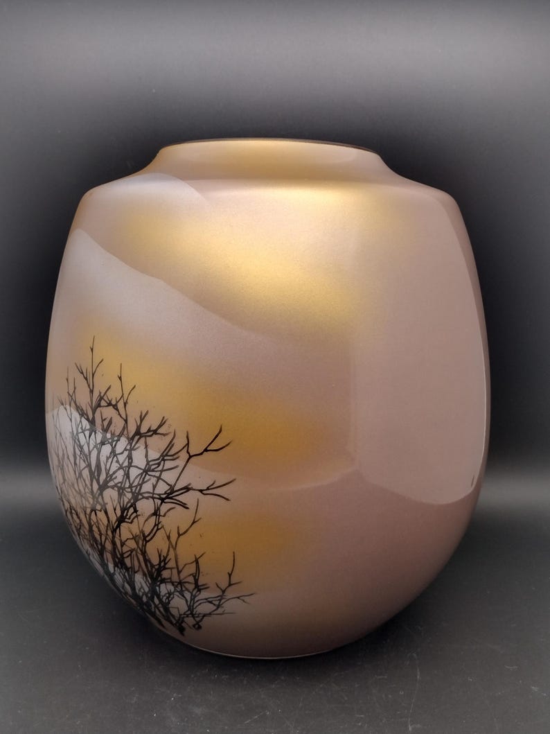 Kutaniyaki Pottery Vase - Thumbnail 2