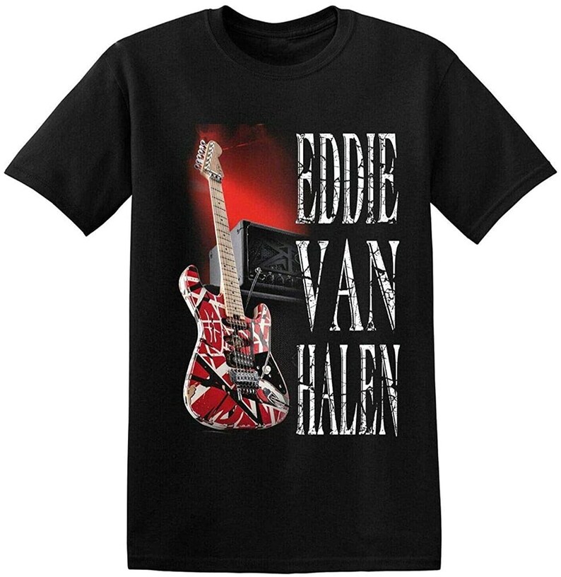 Eddie Van Halen TShirt Guitar 5150 Black Etsy