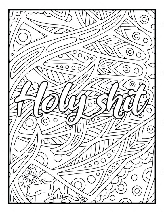 A Swear Word Coloring Book for Adults: Adult Cuss Word Coloring