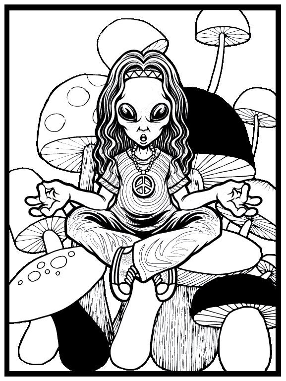 Stoner Coloring Book for Adults Weed Stuff, Pot Head Adult Coloring ...