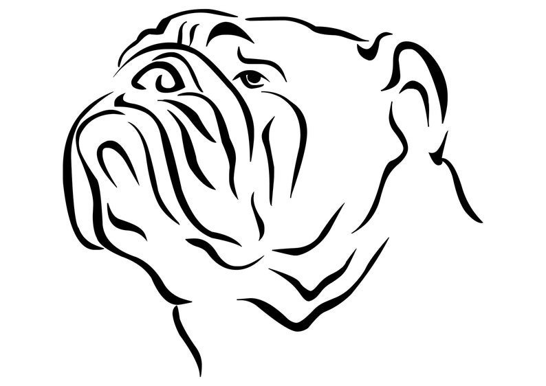 English Bulldog 04 Svg Cut File Clipart Download 8 Files | Etsy