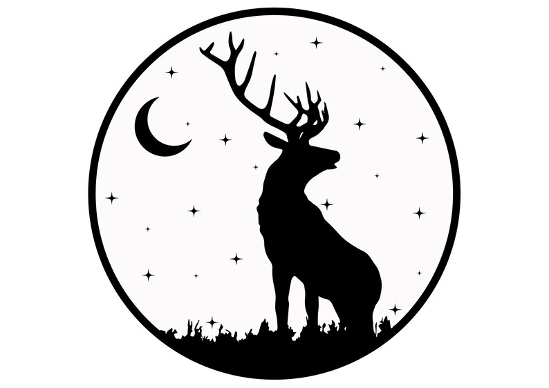 Download Cute Deer Svg Cut File Deer Svg Nature Silhouette Svg Deer Silhouette Svg Cut File Art Collectibles Prints Itreen Com