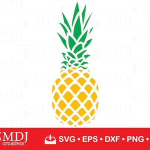 Pineapple SVG, Pineapple Clipart, Pineapple print SVG, SVG Files, Svg for Cricut, Silhouette Cut Files, Instant Download, svg, dxf, png