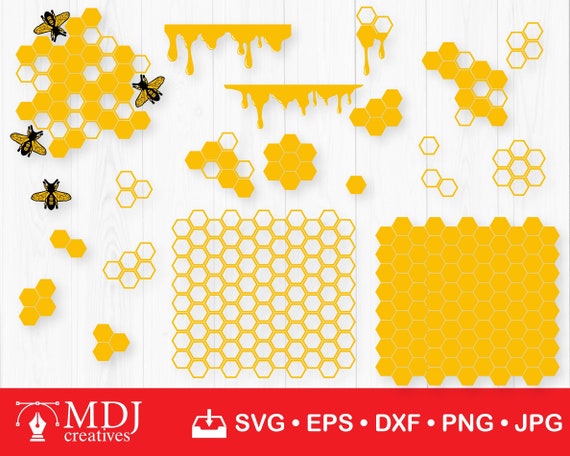 Honeycomb SVG Bundle Honey Drip SVG Honey Svg Honeycomb - Etsy