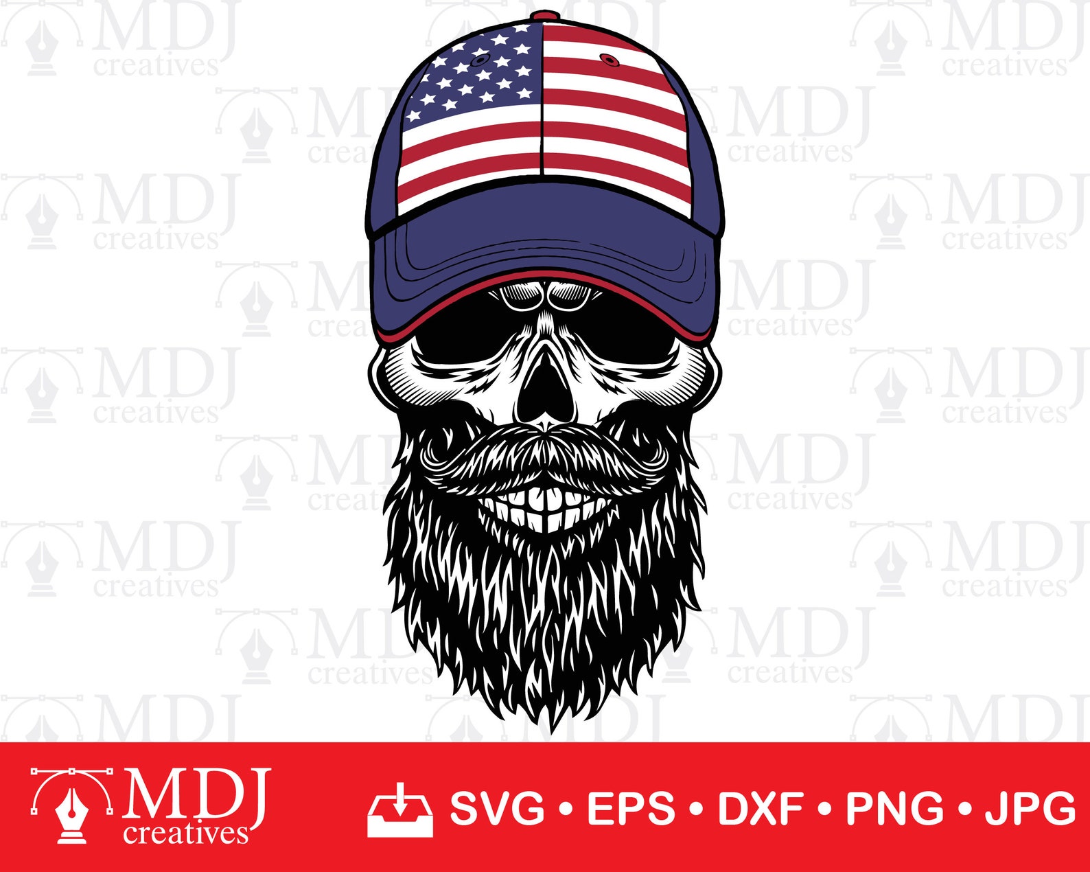 American Flag Skull SVG USA Flag Skull Svg Skull Clipart - Etsy