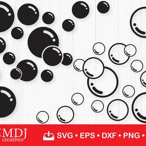 Paquete SVG de burbujas, svg de burbujas, imágenes prediseñadas de burbujas, burbujas de jabón ClipArt, svg de burbujas de jabón, burbujas que soplan, archivos SVG, Cricut svg, silueta svg