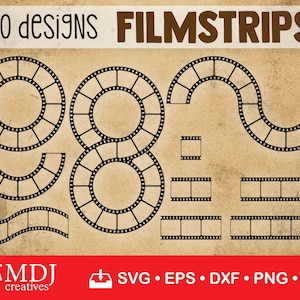 Filmstrips svg, Svg Cut File Design, Vintage Filmstrips, Photography, Grunge Filmstrips, Photo Strip svg, Film svg, Frame svg, svg eps png