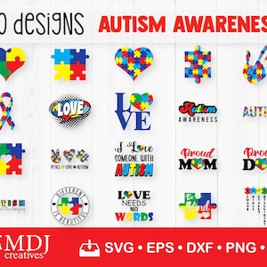 Autisme bundel Svg, Autism Awareness Svg, autisme puzzel Svg, autisme Clipart Svg, autisme Svg bundel, autisme, gesneden bestand voor Cricut, svg, png