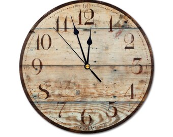 10.5" 2028-10.5-su Custom Round Non-ticking MDF Numberless Wall Clock