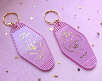 The Lovers Motel Keychain | Tarot Keychain | BFF Keychain