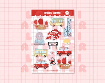 Hong Kong Travel Journaling Stickers | Scrapbooking, Postcrossing, Bullet Journaling