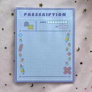 Prescription RX Sticky Note Pad | Kawaii Sticky Notes