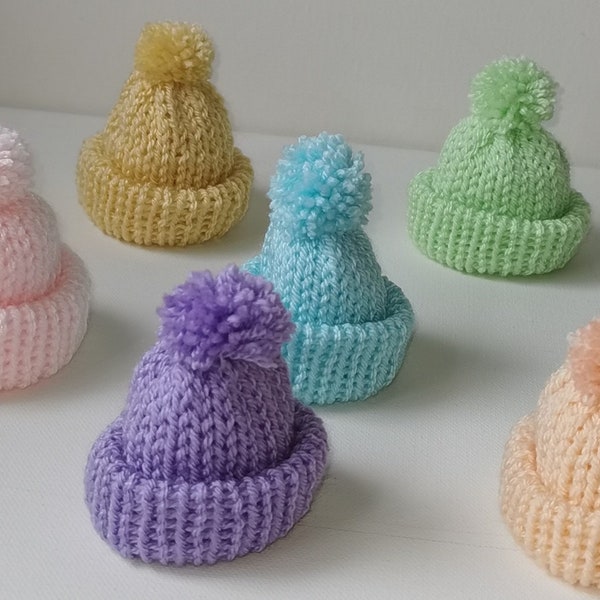 made ready to ship knitted egg cosy / Easter egg cosy/Easter gift/ pom pom hat  egg cosy marshmallow cup beanie hat