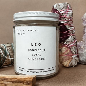 Leo Candles | Zodiac Candles | custom candles and personalized candles, funny birthday gift, leo gifts, custom birthday gift