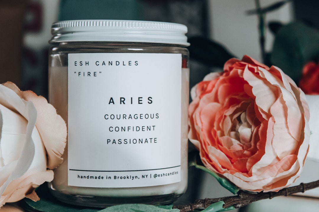 Aries Candles Zodiac Candles Custom Candles and Etsy