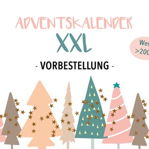 Adventskalender XXL | Budgeting | Weihnachtskalender | 25 Türchen Überraschungen | sparen | Sparspiel