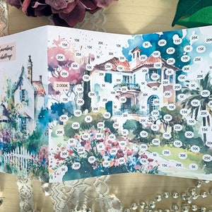 Traumhaus-Challenge | sparen | Sparspiel | Print mit 200g Papier | DIN A 6