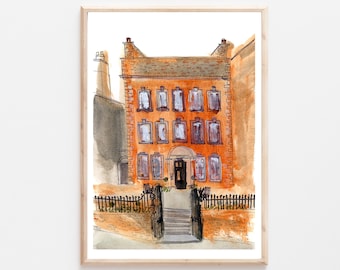 PAUL SMITH PAINTING Giclee Fine Art Print - Art, Sketch, Drawing, Mixed Media painting - Nottingham - contemporary affordable art for home