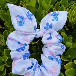 Scrunchie Made with Licensed Disney Lilo and Stitch Fabric