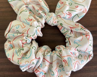 Cute Dinos, Dinosaurs Outilnes Scrunchie