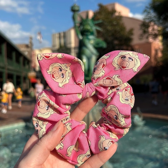 Scrunchie Made With Licensed Disney Muppets Miss Piggy Fabric