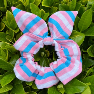 Trans Pride Flag Scrunchie