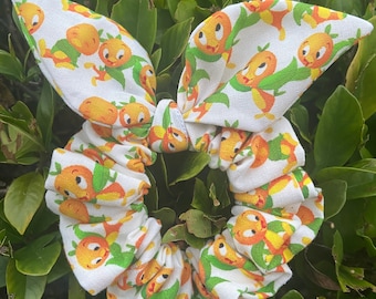 Orange Bird Scrunchie