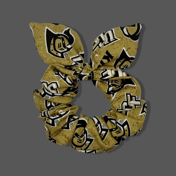 UCF Scrunchie Made with Licensed University of Central Florida Knights Fabric