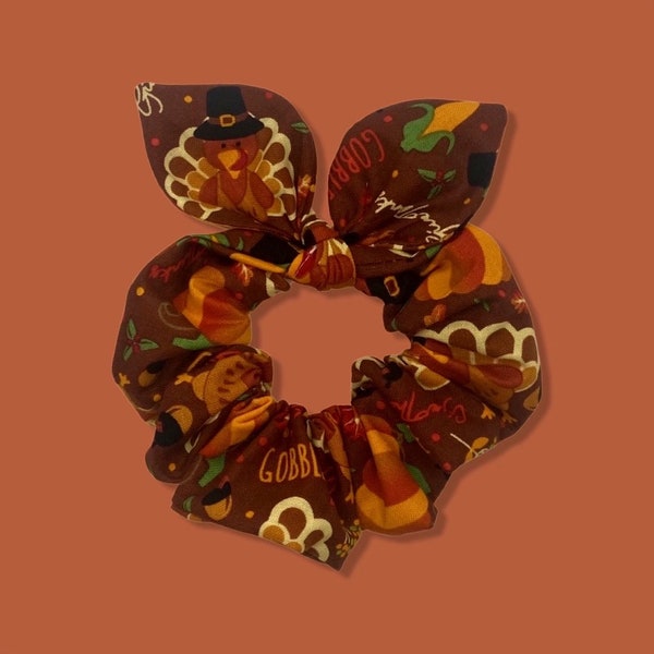 Thanksgiving Turkey, Fall Harvest Scrunchie