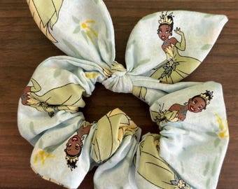 Scrunchie Made With Licensed Disney Princess Tiana Fabric
