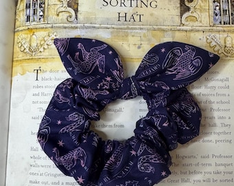 Scrunchie Made with Licensed Harry Potter Hogwarts Houses Fabric