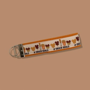 Theme Park Snacks Keychain Wristlet