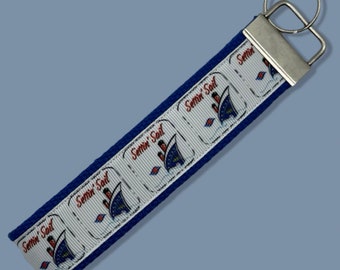 Theme Park Cruise Line Setting Sail Keychain Wristlet