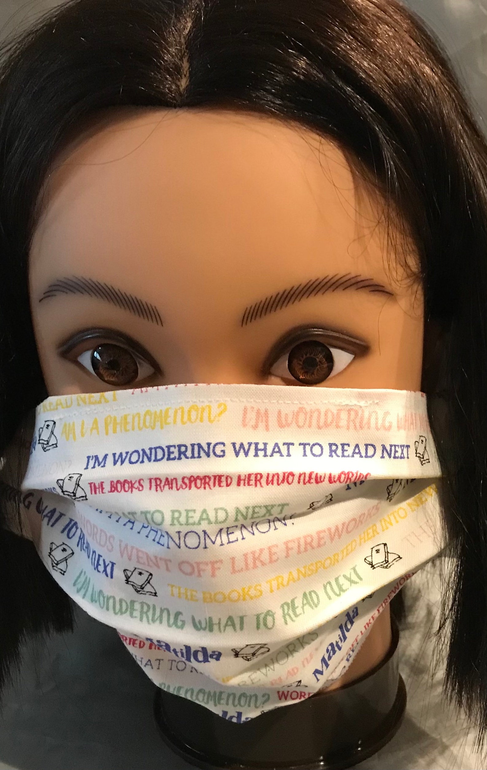 Face Mask Made From Licensed Matilda Fabric Soft Cotton Face Etsy