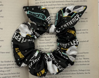 Scrunchie Made with Licensed Harry Potter Hufflepuff Fabric