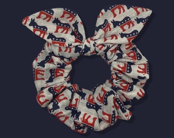 Vote, Election Democrat Scrunchie