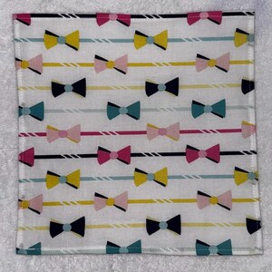 Derby Day Bow Ties Pocket Square, Soft Cotton