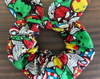 Scrunchie Made with Licensed Disney Marvel Avengers Fabric