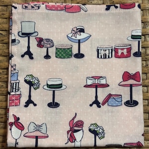 Derby Day Accessories and Icons Pocket Square, Soft Cotton