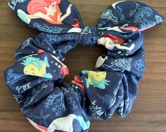 Scrunchie Made With Licensed Disney The Little Mermaid Ariel Princess Fabric