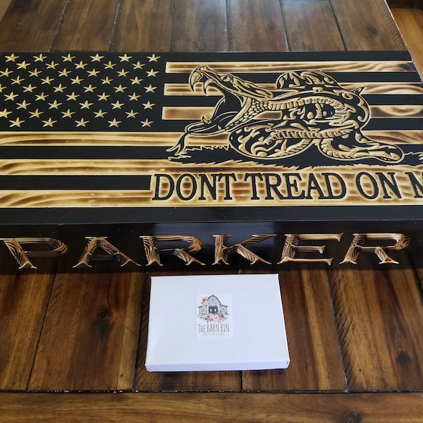 RFID Lock Box | Wood Box | Engraved | Christmas Gift | Gun Concealment | Retirement Gift | Fathers Day | Personalized | Military | Patriotic