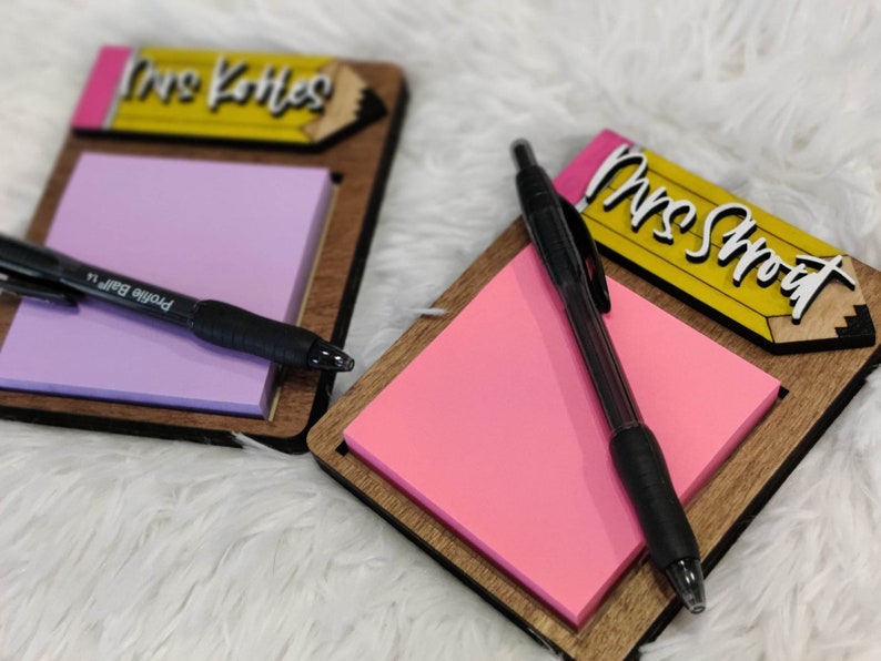 Sticky Note Holder Pencil | Present | Desk | Teacher | Appreciation ...