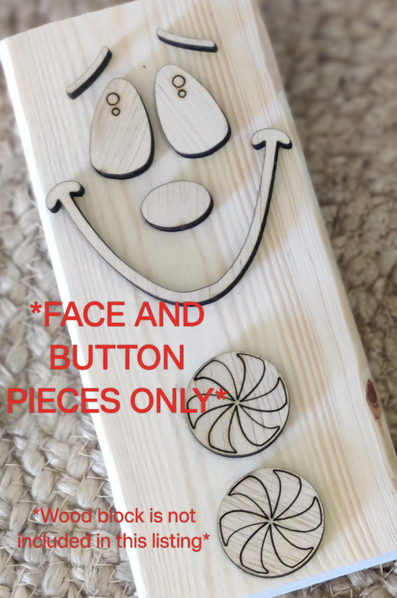 Laser Cut Gingerbread Face Craft Blanks | DIY Christmas Paint Kit ...