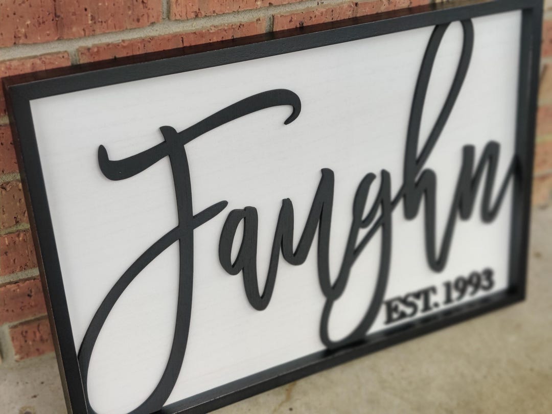 Personalized Name Sign | Last Name Sign | 3D Name Sign | Family Name ...