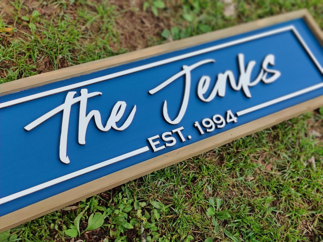 Full Name Sign Personalized Name Sign | Last Name Sign | 3D Name Sign | Family Name ...