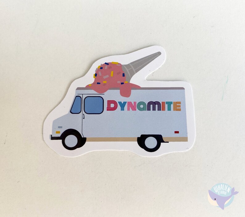 bts dynamite sticker set etsy
