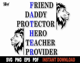Father Definition Svg, Father's Day SVG File For Cricut, Silhouette, Dad Svg Vector Clipart,  Png Shirt Design- Instant Digital Download