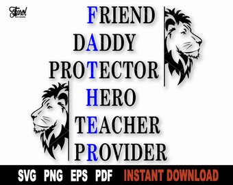 Fars definition SVG: Pappa Clipart för Cricut, Silhouette (digital nedladdning)